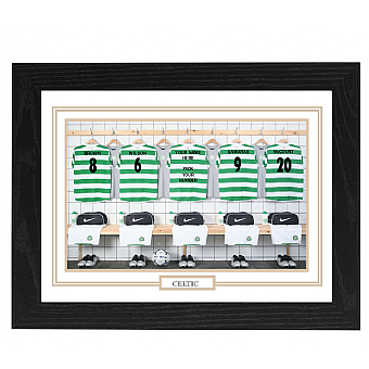 Personalised Framed  Unofficial Celtic team Shirt Photo A3
